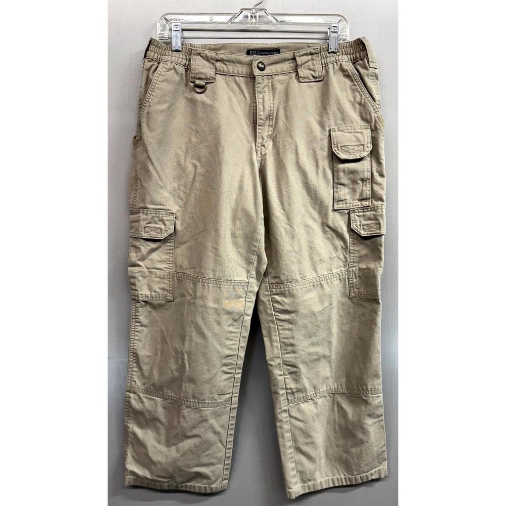 5.11 Tactical Series Cargo Pants Womens 12 Beige Cotton Outdoor Hiking Workwear